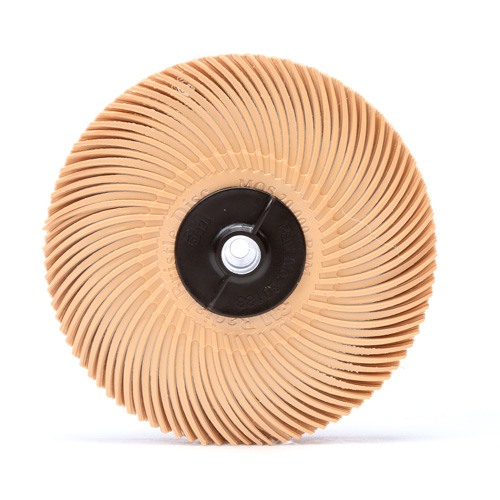 Scotch-Brite Radial Bristle Disc, Aluminum Oxide, 6 Micron Grit, 3" Dia. Chandler Sales