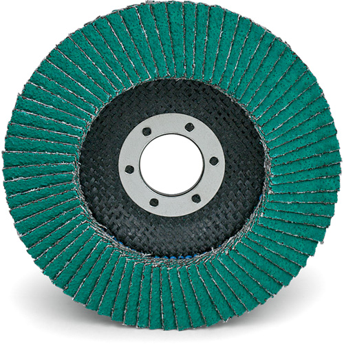 Flap Wheels - 577F Flap Discs, 4-1/2" x 7/8", Type 29, 40 Grit, Zirconium Chandler Sales