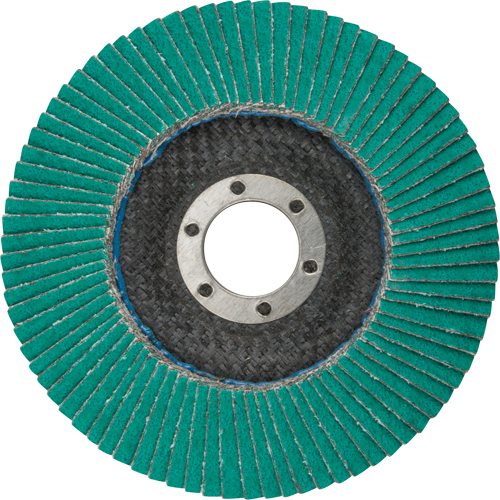 Flap Wheels - 577F Flap Discs, 4-1/2" x 7/8", Type 29, 60 Grit, Zirconium Chandler Sales