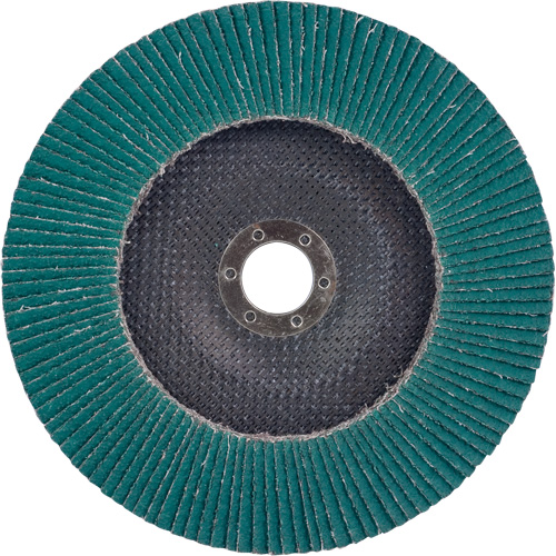 Disque &agrave; lamelles 577F, 7" x 5/8"-11, Type 27, Grain 36, Alumine de zirconium Chandler Sales