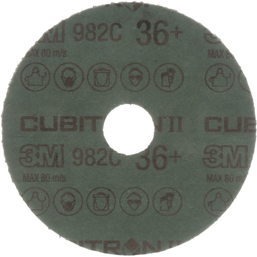 Disques en fibre mod&egrave;le 982C Cubitron II , Grain de c&eacute;ramique, 36+, 5" Dia x 7/8" Arbre Chandler Sales