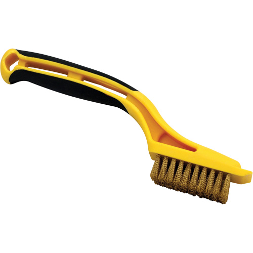 Mini Scratch Brush, Brass, 5 x 10 Wire Rows, 8-1/4" Long Chandler Sales