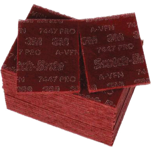 Scotch-Brite 7447 Hand Pads, Aluminum Oxide, 9" x 6", Very Fine Grit Chandler Sales