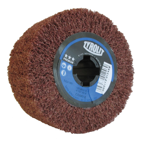 Pro-Line Surface Conditioning Drum, 4" Dia. x 2" W, 3/4" Arbor, Coarse Grit, Aluminum Oxide Chandler Sales