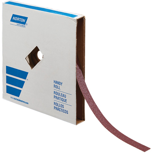 Rouleau de toile abrasive pour m&eacute;tal, Oxyde d'aluminium, 1" la x 150' lo, Grain 60 Chandler Sales