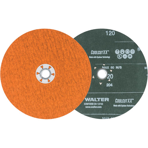 Disque de sablage Coolcut XX, 7" dia., Grain 120, C&eacute;ramique Chandler Sales