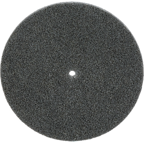 Meule unitaris&eacute;e EXL Scotch-Brite, 5" x 1/4", Arbre de 1/4", Grain de Fin, Carbure de silicium Chandler Sales