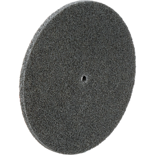 Meule unitaris&eacute;e EXL Scotch-Brite, 6" x 1/4", Arbre de 1/4", Grain de Fin, Carbure de silicium Chandler Sales