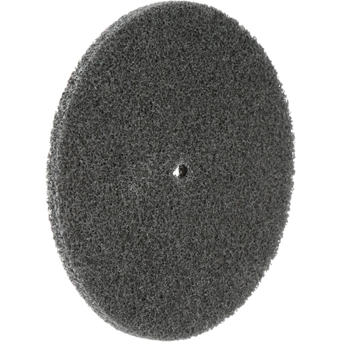 Meule unitaris&eacute;e EXL Scotch-Brite, 5" x 1/4", Arbre de 1/4", Grain de Fin, Carbure de silicium Chandler Sales