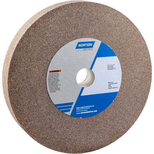 Bench Grinding Wheel, 10" x 1", 1-1/4" Arbor, 1, Aluminum Oxide Chandler Sales