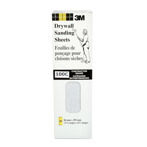 Tri-M-ite Fre-Cut Die -Cut Drywall Sheet, 11-1/4" x 3-5/16", 100 Grit, Silicon Carbide Chandler Sales