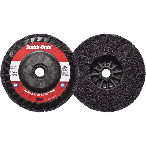 Scotch-Brite Clean & Strip XT Pro Disc, 4-1/2" Dia., Extra Coarse Grit, Silicon Carbide Chandler Sales