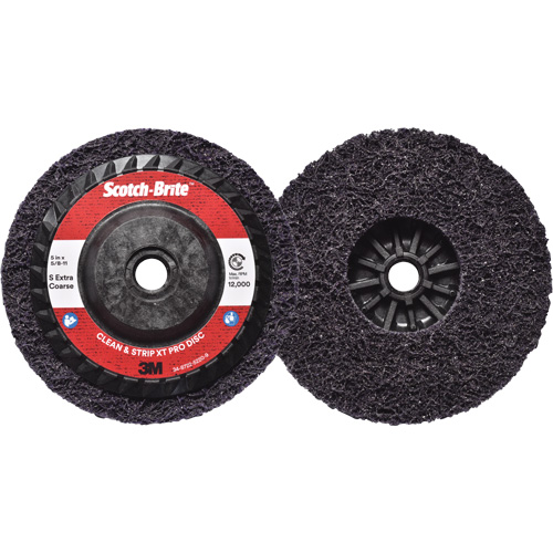 Disque  Clean and Strip  XT Pro Scotch-Brite, 5" dia., Grain Extra grossier, Carbure de silicium Chandler Sales