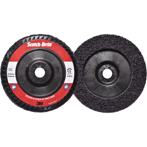 Disque  Clean and Strip  XT Pro Scotch-Brite, 7" dia., Grain Extra grossier, Carbure de silicium Chandler Sales