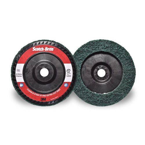 Disque extra coupe  Clean and Strip  XT Pro Scotch-Brite, 7" dia., Grain Extra grossier, Oxyde d'aluminium Chandler Sales
