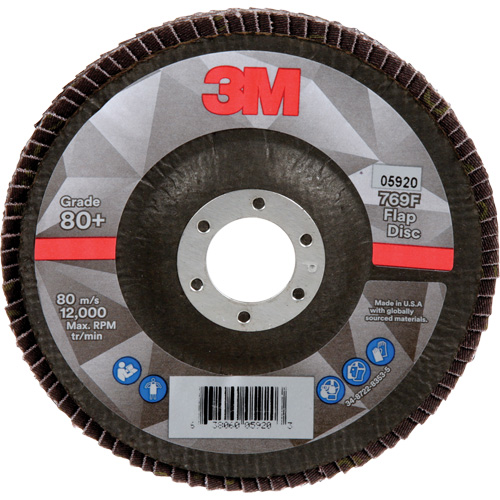 Disque &agrave; lamelles 769F, 5" x 7/8", Type 29, Grain 80+, C&eacute;ramique Chandler Sales