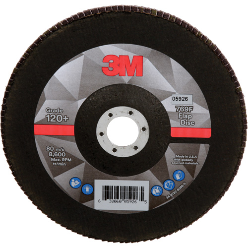 769F Quick Change Flap Disc, 7" x 7/8", Type 27, 120+ Grit, Aluminum Oxide/Ceramic Chandler Sales