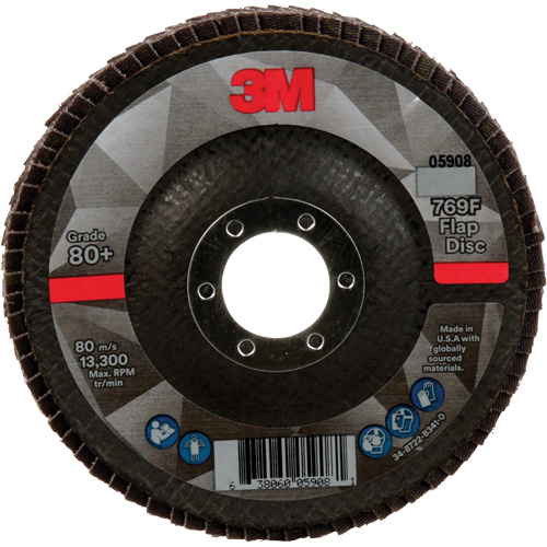 769F Quick Change Flap Disc, 4-1/2" x 7/8", Type 29, 80+ Grit, Ceramic Chandler Sales