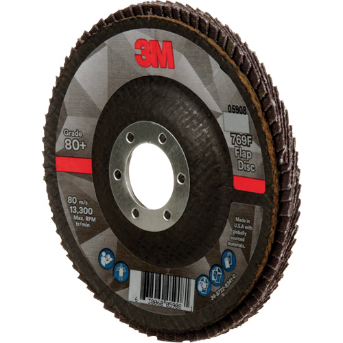 769F Quick Change Flap Disc, 4-1/2" x 7/8", Type 29, 80+ Grit, Ceramic Chandler Sales