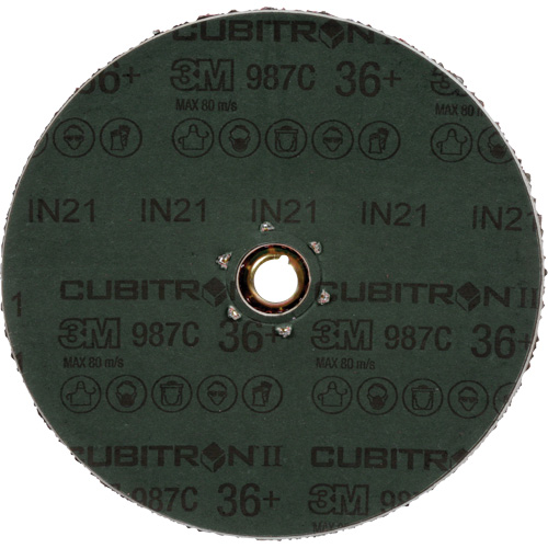 Disque en fibre 987C Cubitron II, C&eacute;ramique, 36+, 4-1/2" Dia Chandler Sales