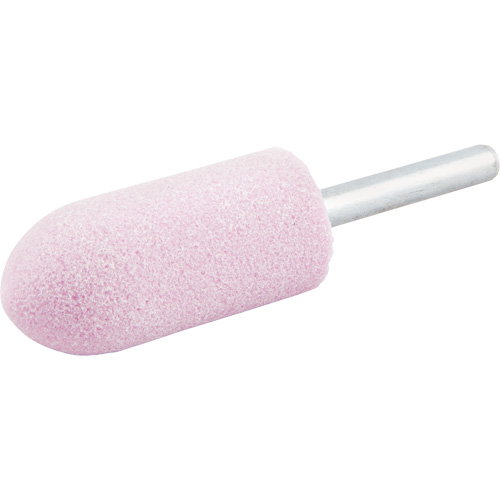 Vitrified Bond Mounted Point, A11, Aluminum Oxide, 7/8" Dia., 2" L, 80 Grit Chandler Sales