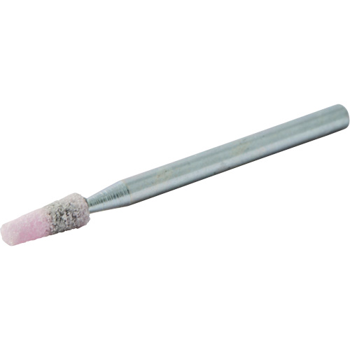 Meule mont&eacute;e vitrifi&eacute;e, B97, Oxyde d'aluminium, 1/8" dia., 3/8" lo, 80 Grain Chandler Sales