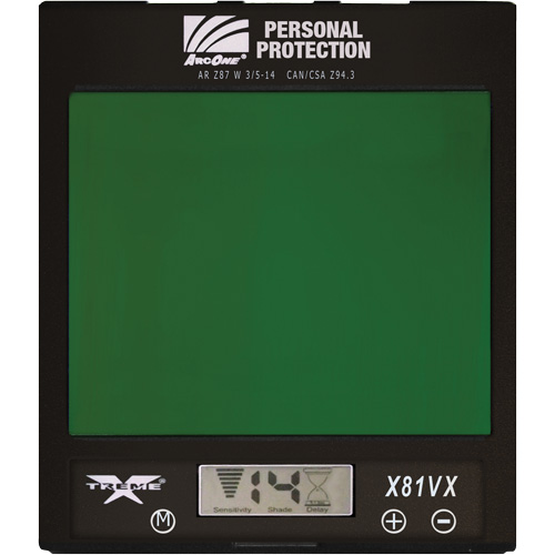 ArcOne&reg; Xtreme Auto-Darkening Lense, 4-1/2" W x 5-1/2" H Viewing Area, For Use With Xtreme&reg; Chandler Sales