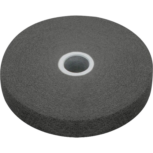 Meule homog&egrave;ne EXL Scotch-Brite, 4" x 1/4", Arbre de 1/4", Grain de Fin, Carbure de silicium Chandler Sales
