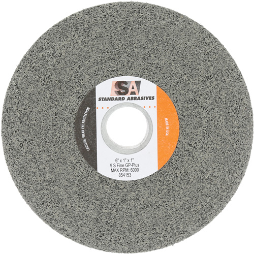 Meule &agrave; usage g&eacute;n&eacute;ral Standard Abrasives, 6" x 1", Arbre de 1", Carbure de silicium Chandler Sales