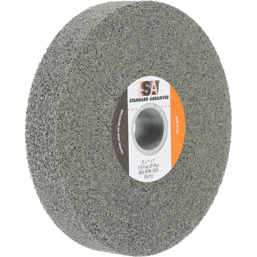 Meule &agrave; usage g&eacute;n&eacute;ral Standard Abrasives, 6" x 1", Arbre de 1", Carbure de silicium Chandler Sales