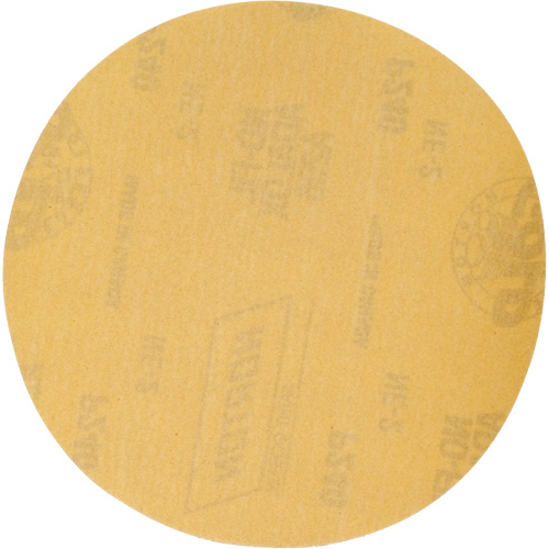 Disque de ponçage en papier H&L Gold Reserve A296 avec trous d'aspiration, dia 6", Grain 240, Oxyde d'aluminium, Poids C Chandler Sales