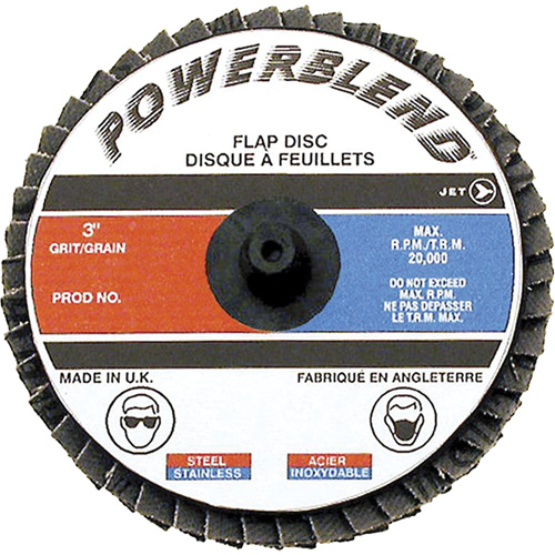 Powerblend Roll-On Flap Disc, 2" x Z40 Grit Chandler Sales