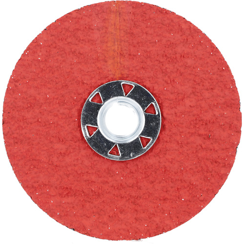 Blaze F980 Speed-Change Fastener Fiber Locking Disc, 4-1/2" Dia., 24 Grit, Ceramic Alumina Chandler Sales