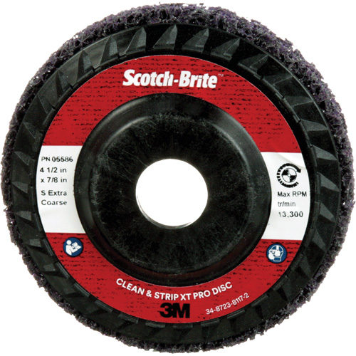 Scotch-Brite Clean and Strip XT Pro Disc XO-DC, 4-1/2" Dia., Extra Coarse Grit, Silicon Carbide Chandler Sales