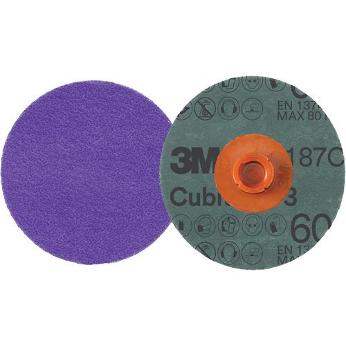 Cubitron 3 Roloc Fibre Disc, 4" Dia., 60+ Grit, Ceramic Chandler Sales