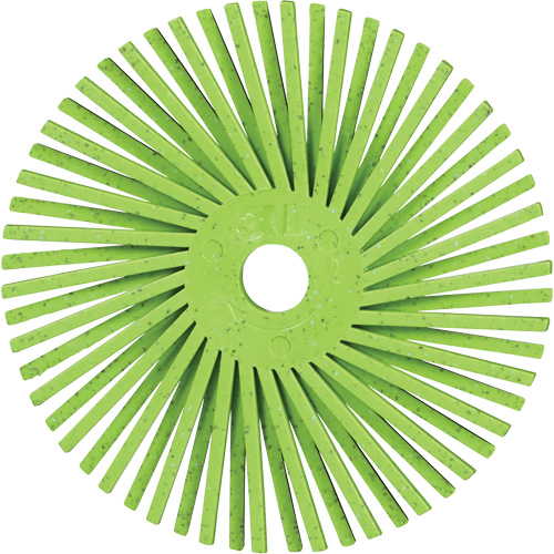 Brosse radiale en soies de pr&eacute;cision type A PN-RB Scotch-Brite , C&eacute;ramique, Grain 50+, 3" dia. Chandler Sales