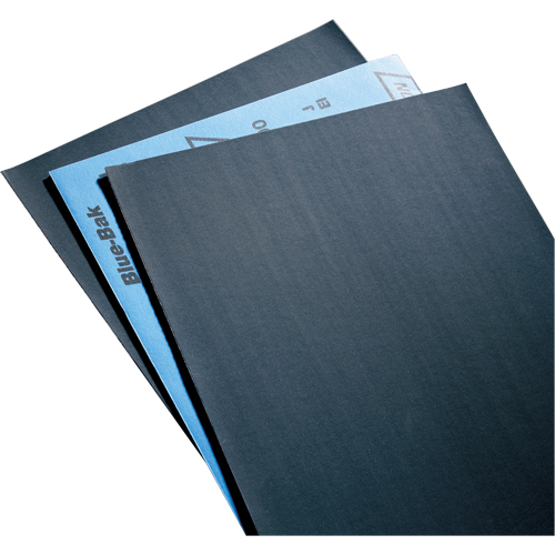 Sandpaper, Paper Sheets - Blue-Bak T414 Waterproof 9" X 11" Sheets, 9" x 11", 220 Grit, Silicon Carbide Chandler Sales