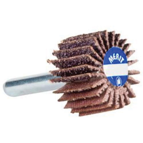 Mini Flap Wheel, Aluminum Oxide, 80 Grit, 1-1/2" x 1-1/2" x 1/4" Chandler Sales