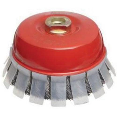 Brosse-boisseau &agrave; fils nou&eacute;s avec protecteur, 2-3/4" dia. x 5/8"-11 arbre Chandler Sales
