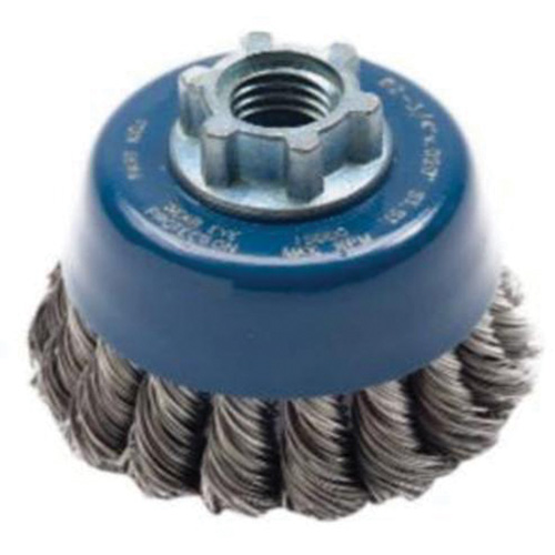 Knotted Wire Cup Brush, 2-3/4" Dia. x 5/8"-11 Arbor Chandler Sales