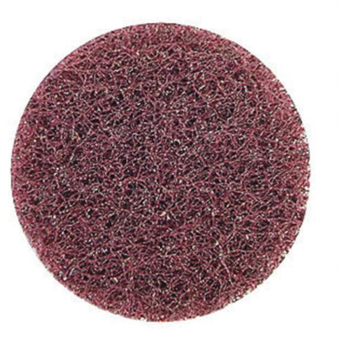 Disque de polissage non tiss&eacute; &agrave; remplacement rapide tr&egrave;s r&eacute;sistant Bear-Tex, 2" dia., Grain Moyen, Oxyde d'aluminium Chandler Sales