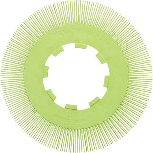 Scotch-Brite Type S Precision Radial Bristle Brush PN-RB without Adapter, Ceramic, 50+ Grit, 8" Dia. Chandler Sales