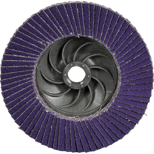 Disque &agrave; lamelles Cubitron 3 1169F, 5" x 5/8"-11, Type T27, Grain 60+, C&eacute;ramique Chandler Sales