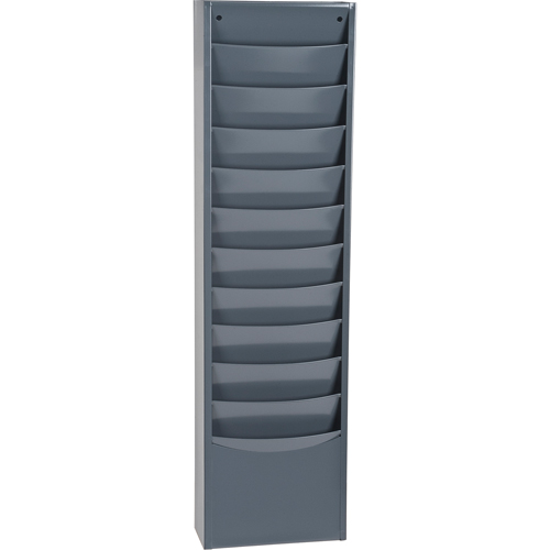 Pr&eacute;sentoirs, Stationnaire, 11 fentes, Acier, 9-3/4" la x 4-1/8" p x 36" h Chandler Sales
