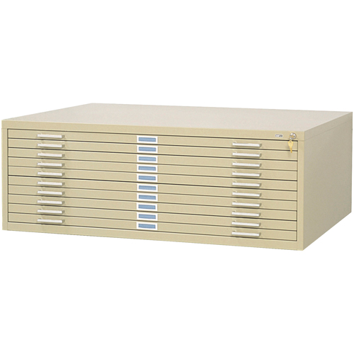 Classeurs en acier pour plans, 10 Tiroirs, 46-3/8" la x 35-3/8" p x 16-1/2" h Chandler Sales