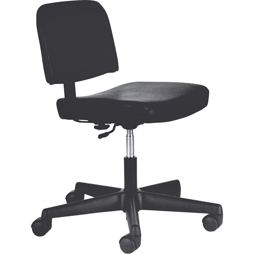 Chaises de dactylo, Vinyle, Noir, Capacit&eacute; 250 lb Chandler Sales