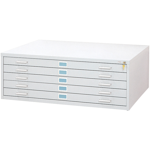 Steel Plan Files-5 Drawer, 5 Drawers, 46-3/8" W x 35-3/8" D x 16-1/2" H Chandler Sales