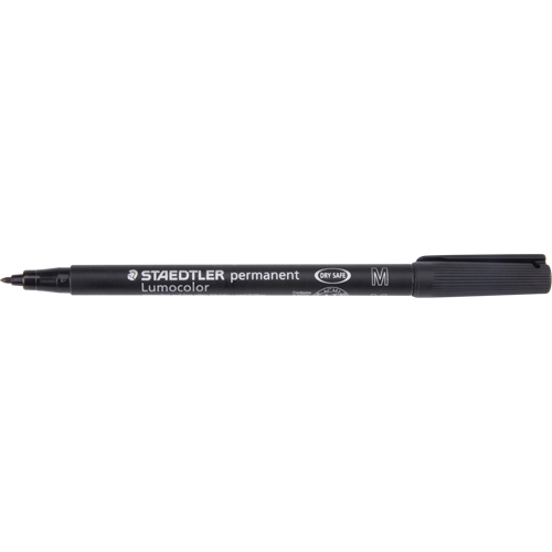 Marqueur permanent Lumocolor, Noir, Pointe Moyen Chandler Sales