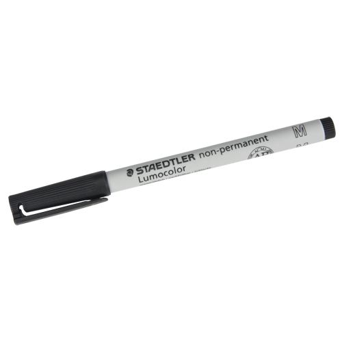 Marqueur Lumocolor &agrave; encore soluble, &agrave; pointe moyenne, noir, Noir, Pointe Moyen Chandler Sales