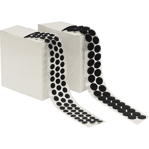 Attache en rondelle, Crochet, 1/2" dia., Adh&eacute;sif, Noir Chandler Sales